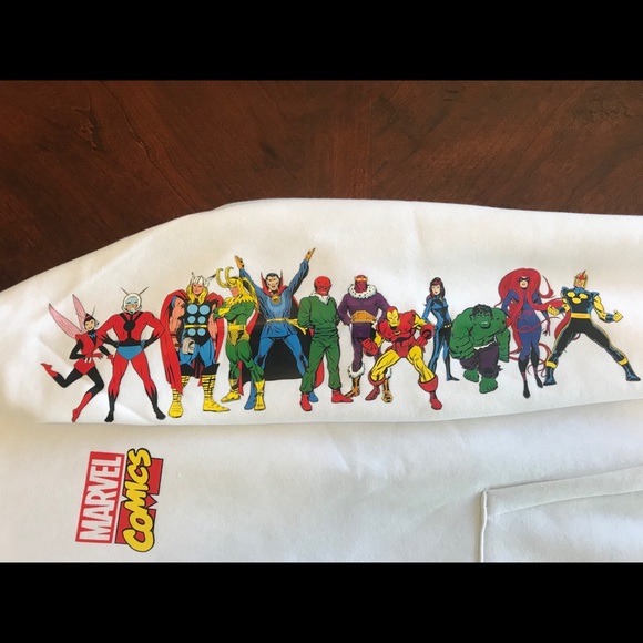 MARVEL Hooded Sweatshirt New XS,S,M,L,XL,XXL NWT - Picture 4 of 8